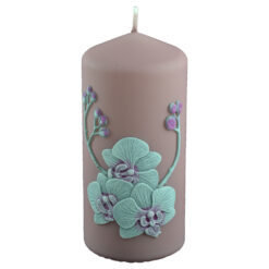 Lumanare cilindrica - Design Orchid Velvet (Model 2)