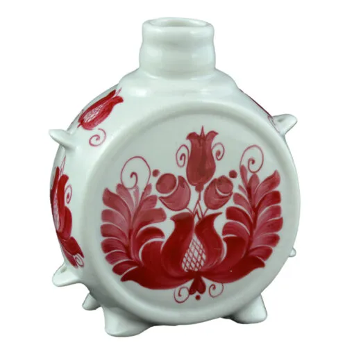 Plosca realizata din ceramica pictat manual - Design floral