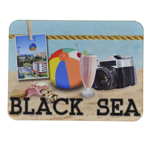 Magnet frigider din lemn Black Sea