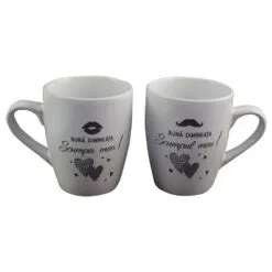 Set 2 cani Wedding din ceramica 300 ml - 