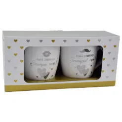 Set 2 cani Wedding din ceramica 300 ml - 