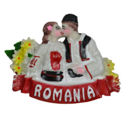 Magnet frigider din rasina Romania 8.5x6 CM