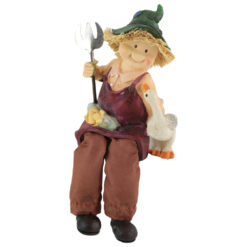 Copil Gradinar din rasina cu picioare textil 20 CM