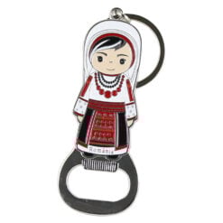 Breloc cu desfacator sticle Figurina in port traditional 5 CM