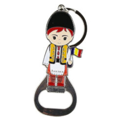 Breloc cu desfacator sticle Figurina in port traditional 5 CM