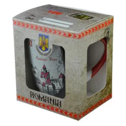 Cana realizata din ceramica in cutie - Design Castelul Bran - Diverse modele (Model 2)