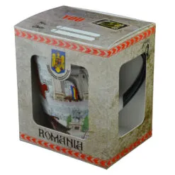 Cana realizata din ceramica in cutie - Design Castelul Bran - Diverse modele (Model 2)