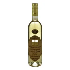 Vin alb 0.75l cu eticheta din pluta - Design "A tegnap tortenelem..."
