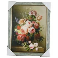 Tablou canvas cu rama de lemn 27x35 CM - Design Floral / Peisaj - Diferite modele