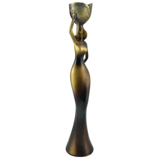 Statueta din rasina cu suport lumanare - Femeie 40 CM