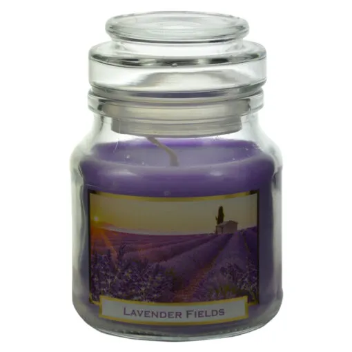 Lumanare parfumata in borcan cu capac - Lavender Fields & Homemade Lavender Soap