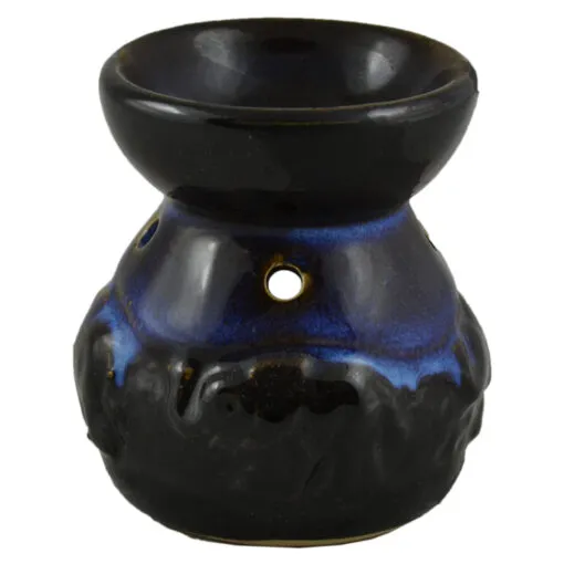 Candela pentru aromaterapie realizata din ceramica. decorata cu elefanti -Rotunda - Diverse modele