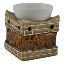 Candela pentru aromaterapie realizata din ceramica. decorata cu elefanti - Diverse modele