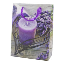 Punga cadou din hartie 18x24 CM - Inima Lavanda
