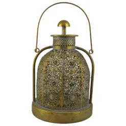 Candela cu maner din metal auriu 20x30 CM