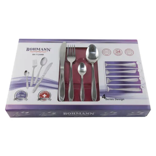 Set tacamuri din inox 24 piese