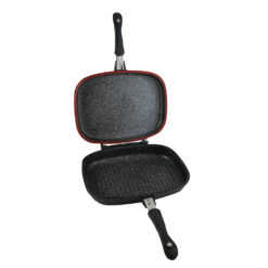 Tigaie dubla din aluminiu marmorat 32 CM Bohmann