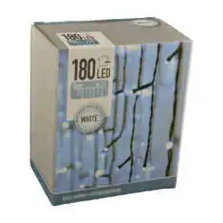 Instalatie cu 180 de leduri pentru interior si exterior - Alb rece