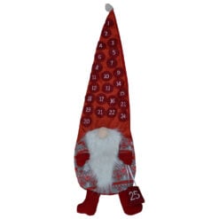 Calendar de advent realizat din material textil in forma de spiridus - 2 modele