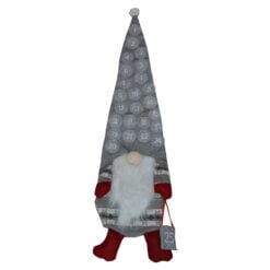 Calendar de advent realizat din material textil in forma de spiridus - 2 modele