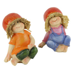 Pereche de figurine Copii din rasina 6 CM