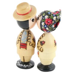 Pupaciosi din lemn pictat 12 CM