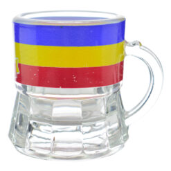 Pahar din sticla pentru snaps - Stema Romaniei