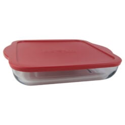 Vas termorezistent cu capac din plastic Borcam 3.5 l