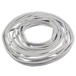 Coroana pentru decor realizata din salcie pentru Craciun - Alb (Model 3)