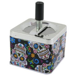 Scrumiera antivant din metal 9x9x12 CM