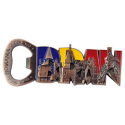 Desfacator sticle din metal cu magnet Bran/Romania 10 CM