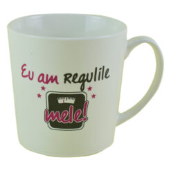 Cana Crazy Girl din ceramica 480 ml "Mie nu-mi place sa ma urc pe cantar..."