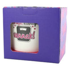 Cana Crazy Girl din ceramica 480 ml "Nem szeretek merlegre allni..."