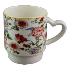 Cana realizata din ceramica - Design cu flori - Diverse modele (Model 2)