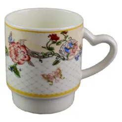 Cana realizata din ceramica - Design cu flori - Diverse modele (Model 2)