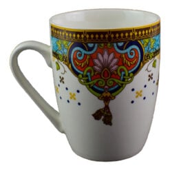 Cana realizata din ceramica - Design cu flori - Diverse modele (Model 1)
