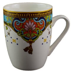 Cana realizata din ceramica - Design cu flori - Diverse modele (Model 1)