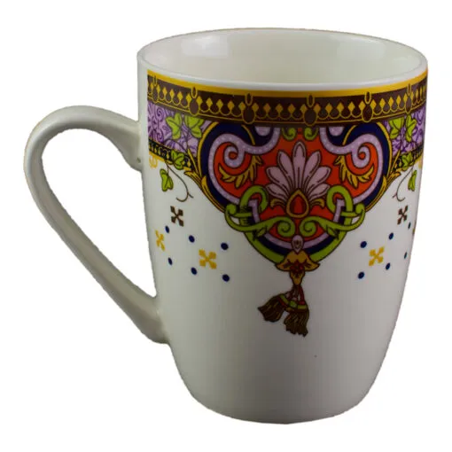 Cana realizata din ceramica - Design cu flori - Diverse modele (Model 1)