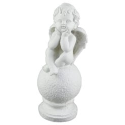 Figurina Inger pe glob din ipsos 19 CM