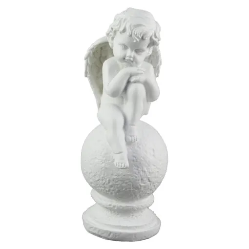 Figurina Inger pe glob din ipsos 19 CM