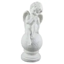 Figurina Inger pe glob din ipsos 19 CM