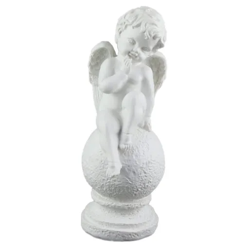 Figurina Inger pe glob din ipsos 19 CM