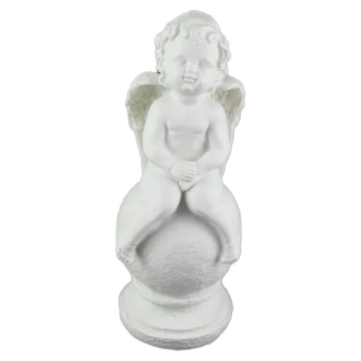 Figurina Inger pe glob din ipsos 19 CM