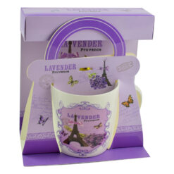 Cana realizata din ceramica in cutie - Lavanda Casuta - Diverse modele (Model 2)