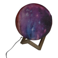 Lampa Luna Galaxy 3 D cu telecomanda si suport lemn 15 CM
