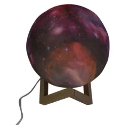 Lampa Luna Galaxy 3 D cu telecomanda si suport lemn 15 CM