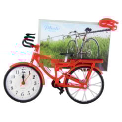 Ceas de masa cu rama foto Bicicleta din plastic 21?17 CM