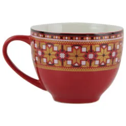Cana din ceramica 7 CM cu motive traditionale romanesti