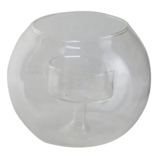 Bol din sticla cu suport lumanare 10x8 CM