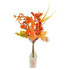 Crenguta decor de toamna cu bobite si dovlecei 25 CM